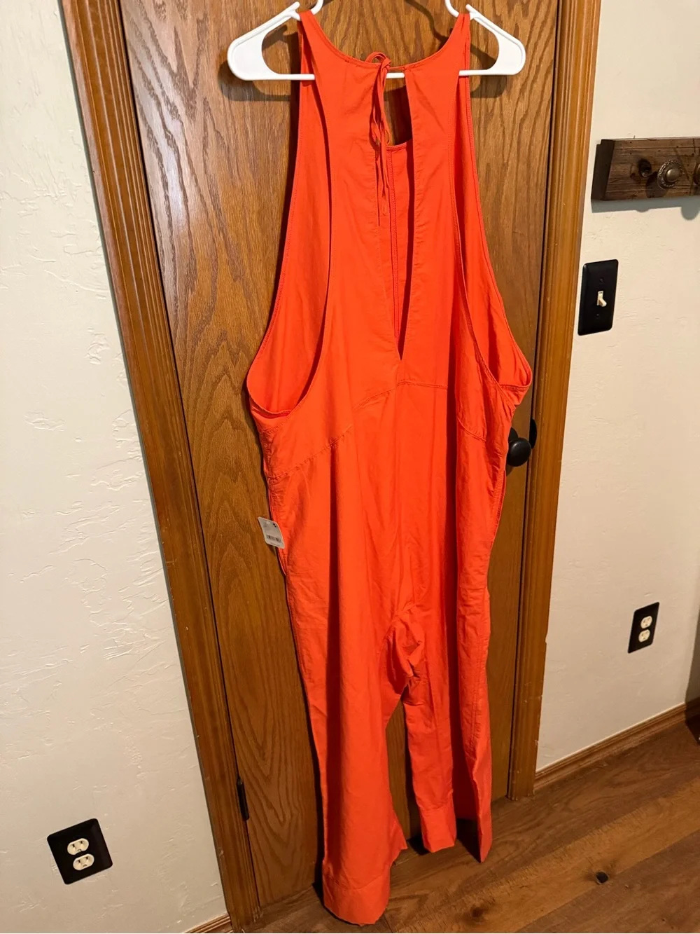 FP Movement by Free People Vibrant Orange Racerback Jumpsuit - Picture 2 of 5